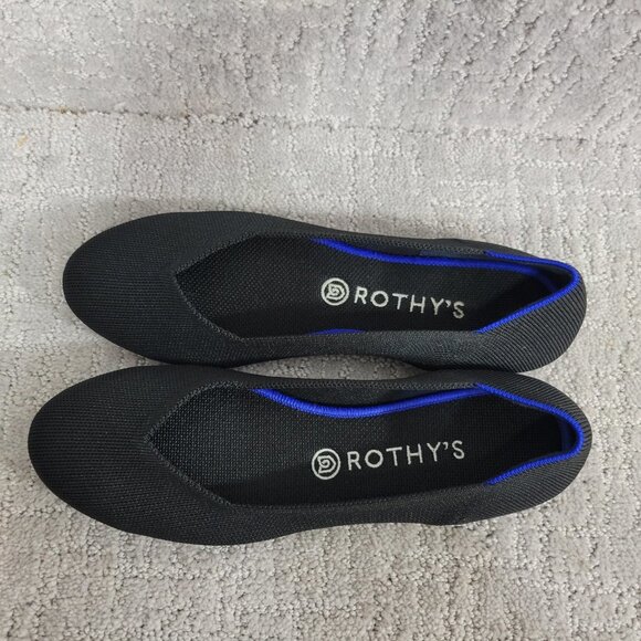 Rothy's The Flats Women's US 10 Black Solid Round Toe Slip On Ballet Shoes - Picture 4 of 9